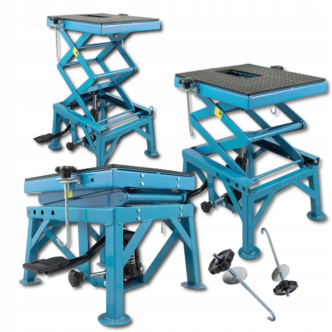 lift for motorcycle and quad hydraulic 135 kg garage lift