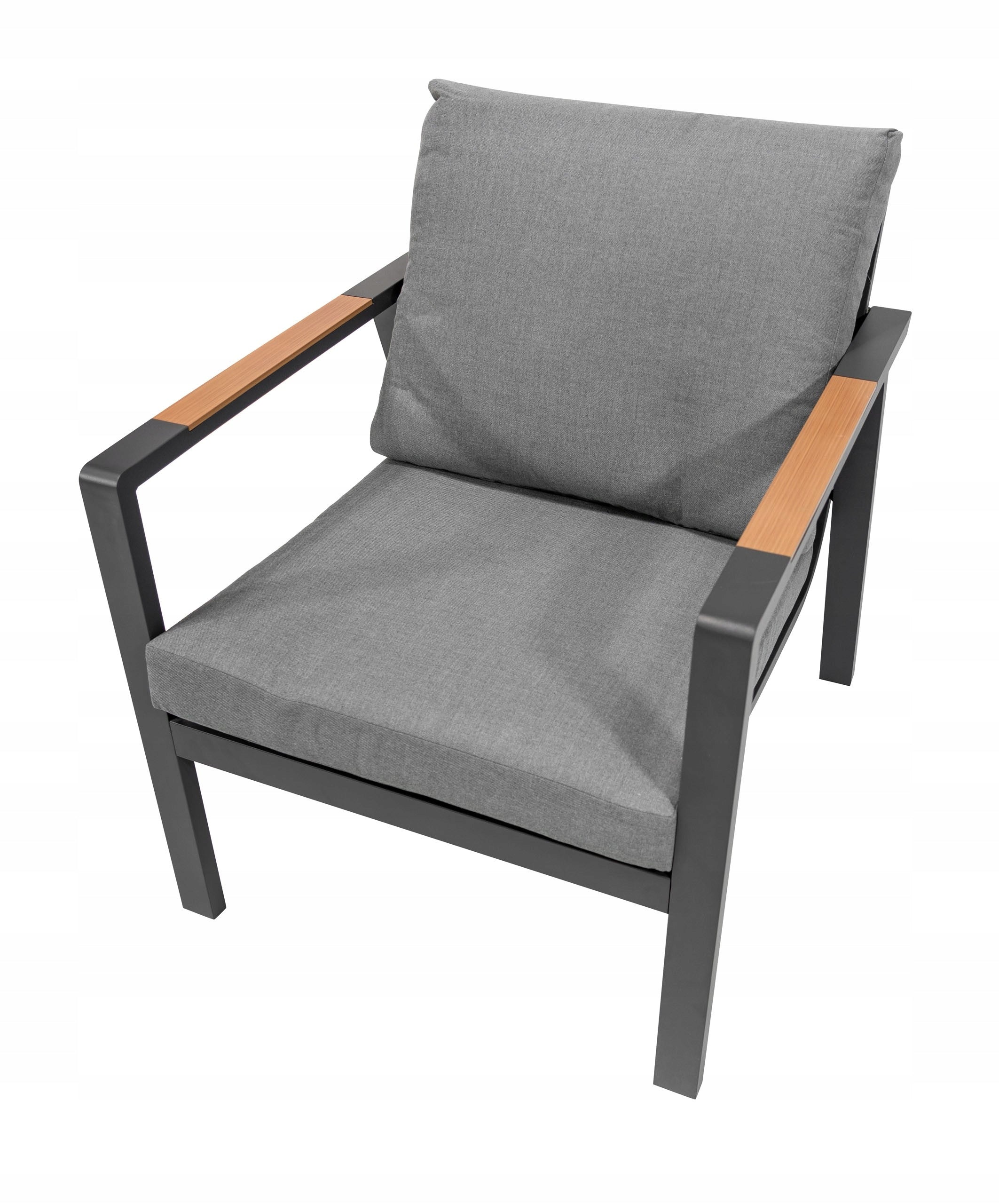 lightweight and durable GARDEN FURNITURE aluminum SOFA + 2 ARMCHAIRS + TABLE Set contents armchair bench end table