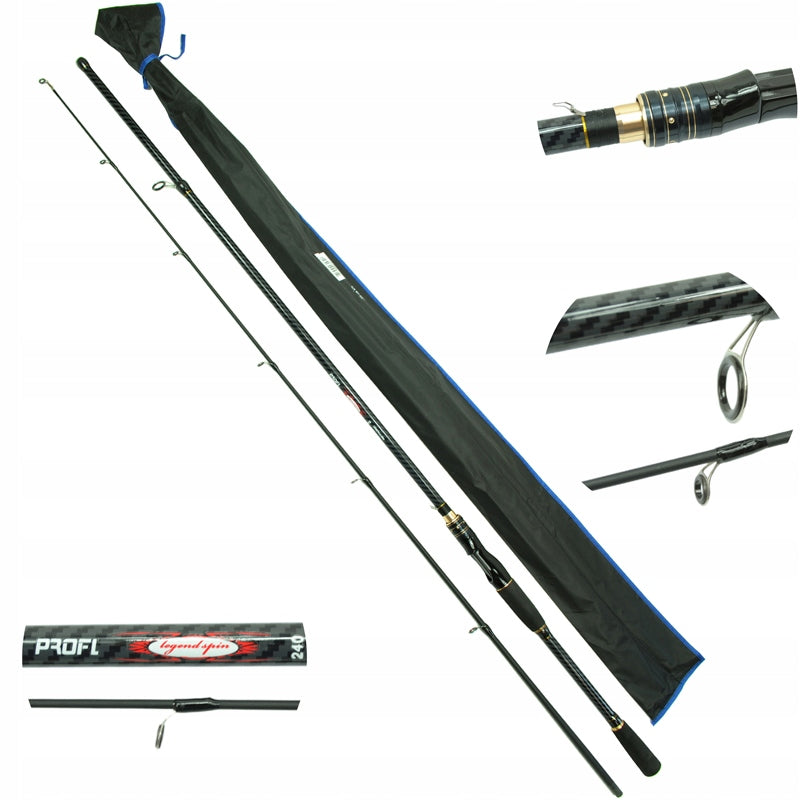 lightweight spinning rod LEGEND SPIN 2,4m 10-30g PRO FL PIKE ZANDER 180g