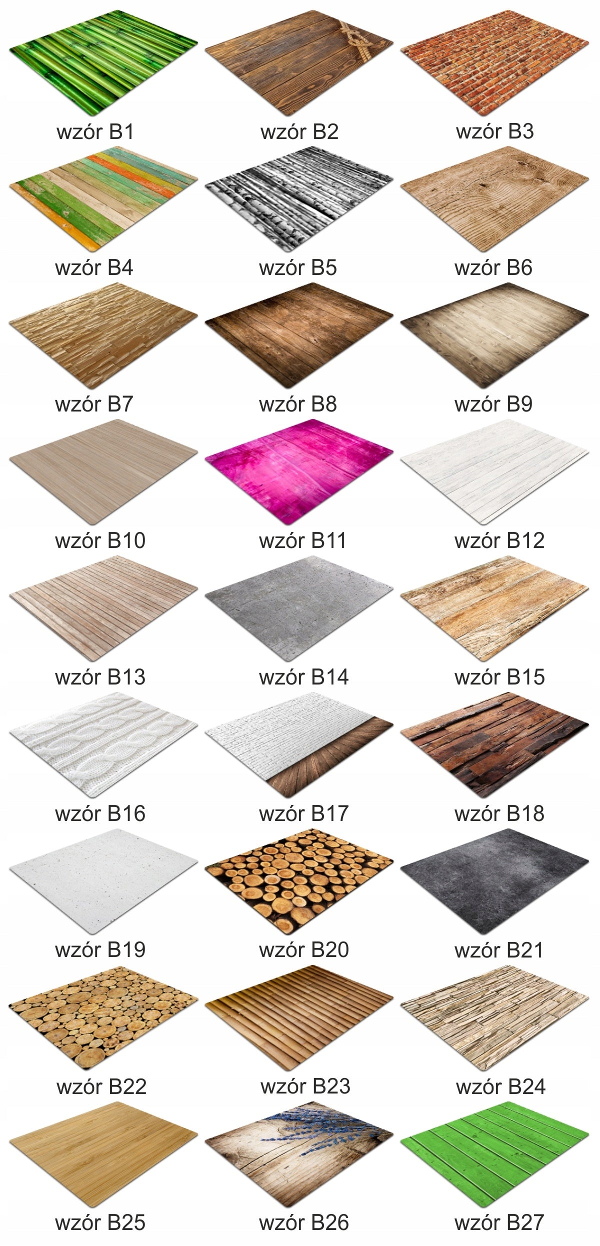 mat chair pad wave red 140x100cm Color other