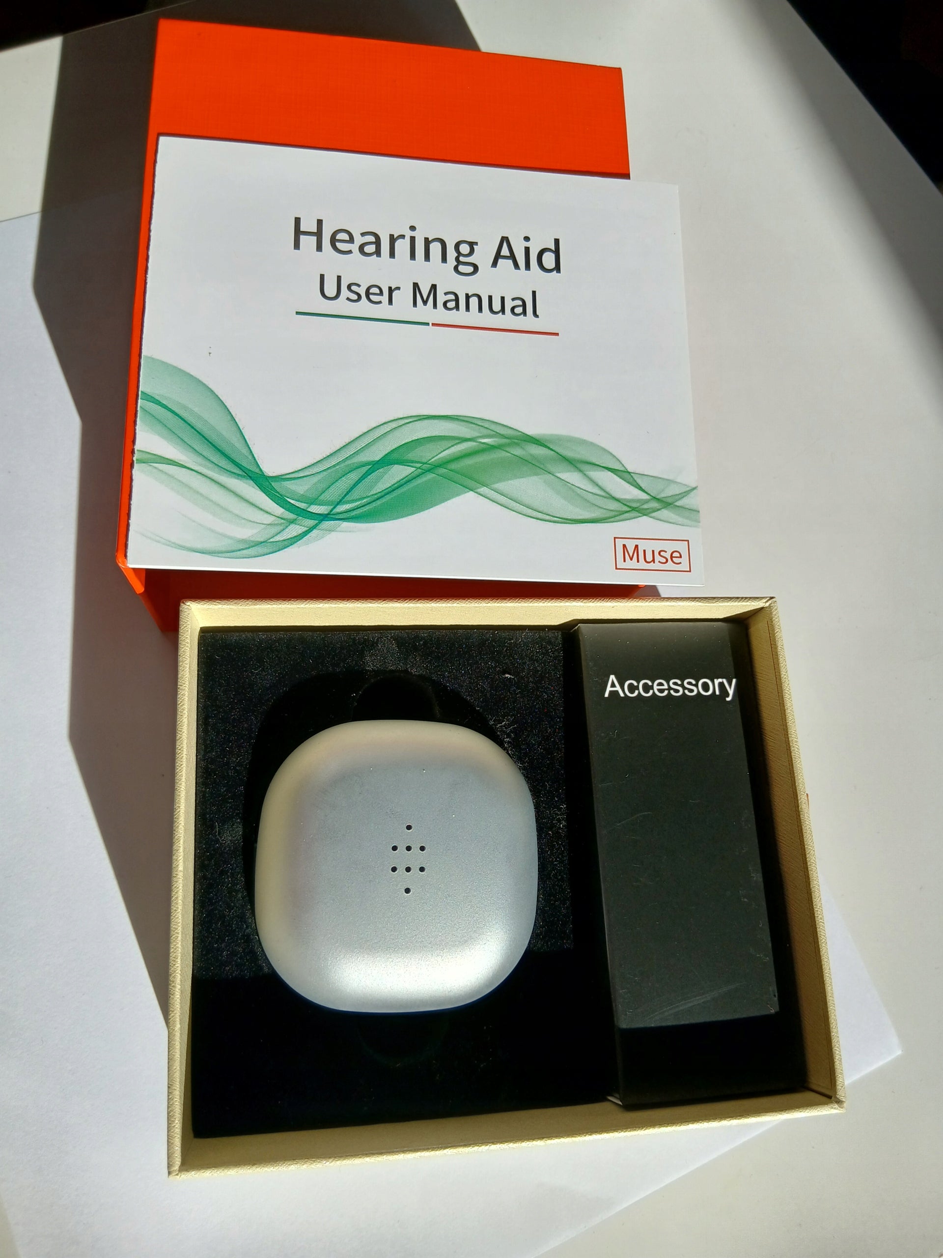 medical grade hearing aid generation digital sound amplifier Muse Packaging status original
