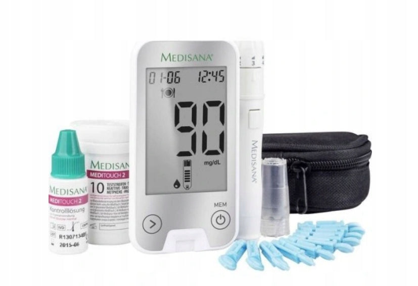 medisana MediTouch 2 Dual glucose meter for diabetics with accessories