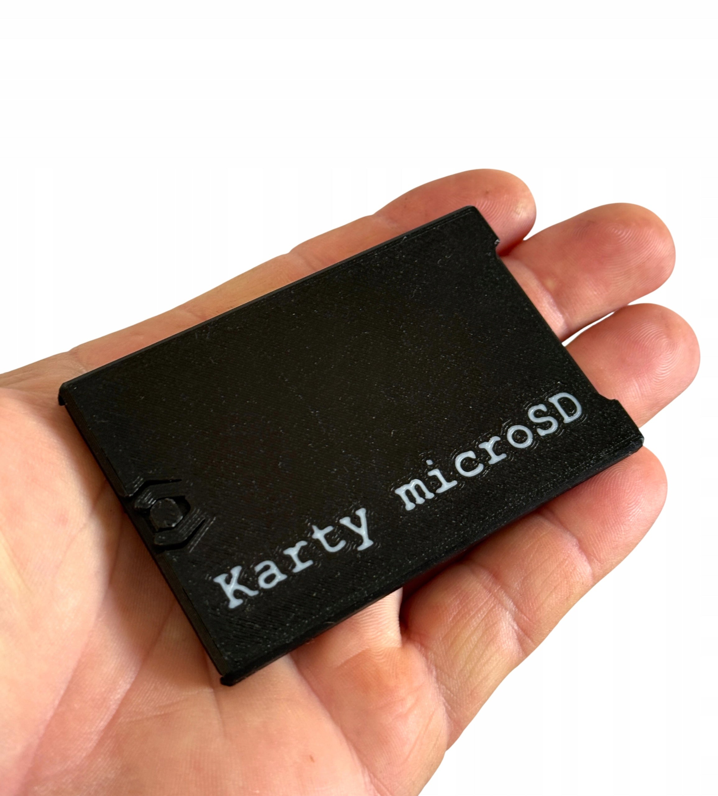 microSD card case – pocket organizer for 8 cards + SD adapter