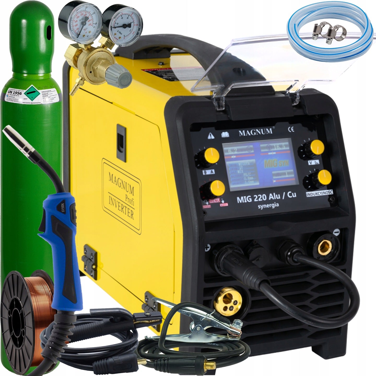 migomat magnum 200a welding machine synergy 220 alu cylinder 230V set 4