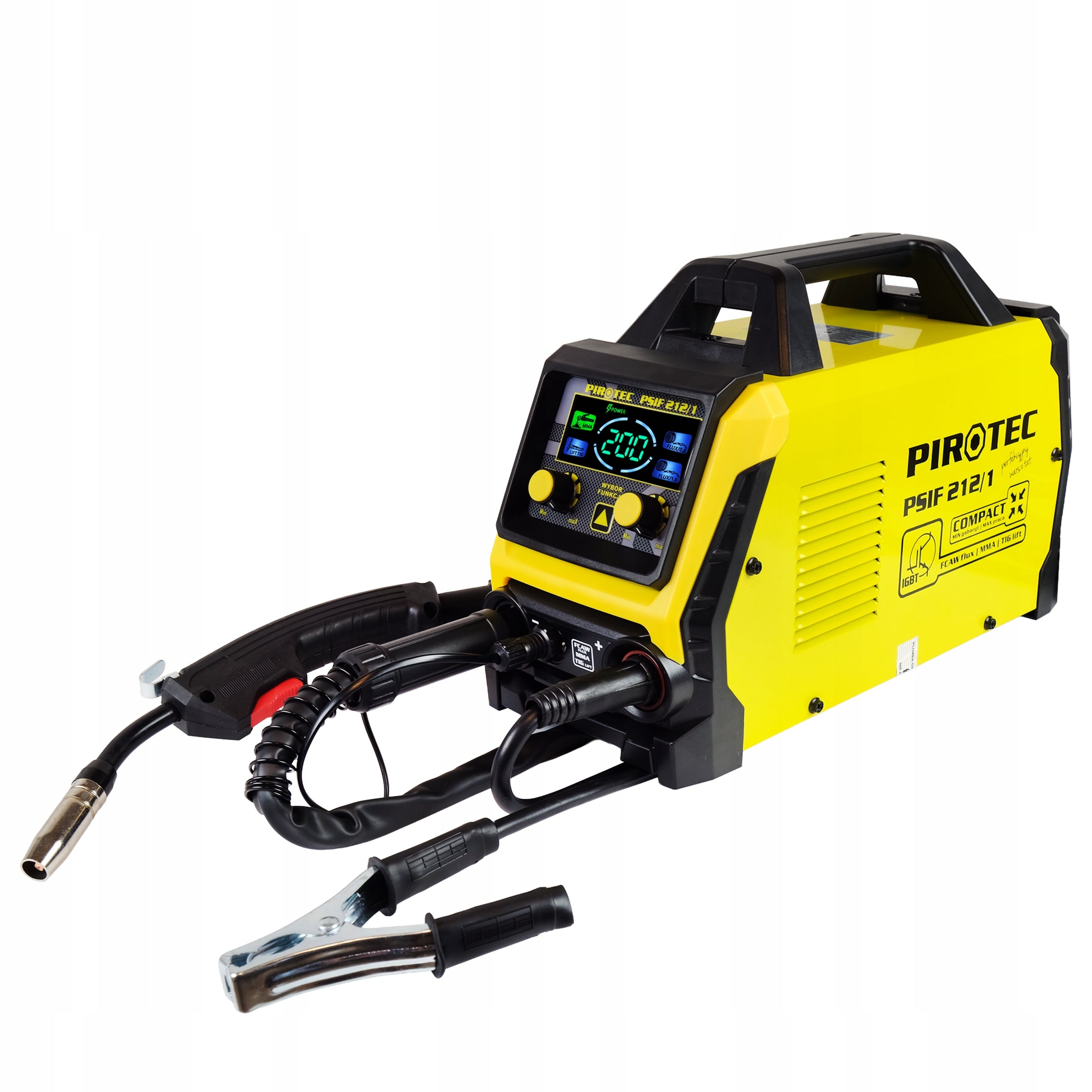 migomat semi-automatic FCAW wire FLUX welding machine MMA TIG lift LCD synergy 200 A Packaging status original