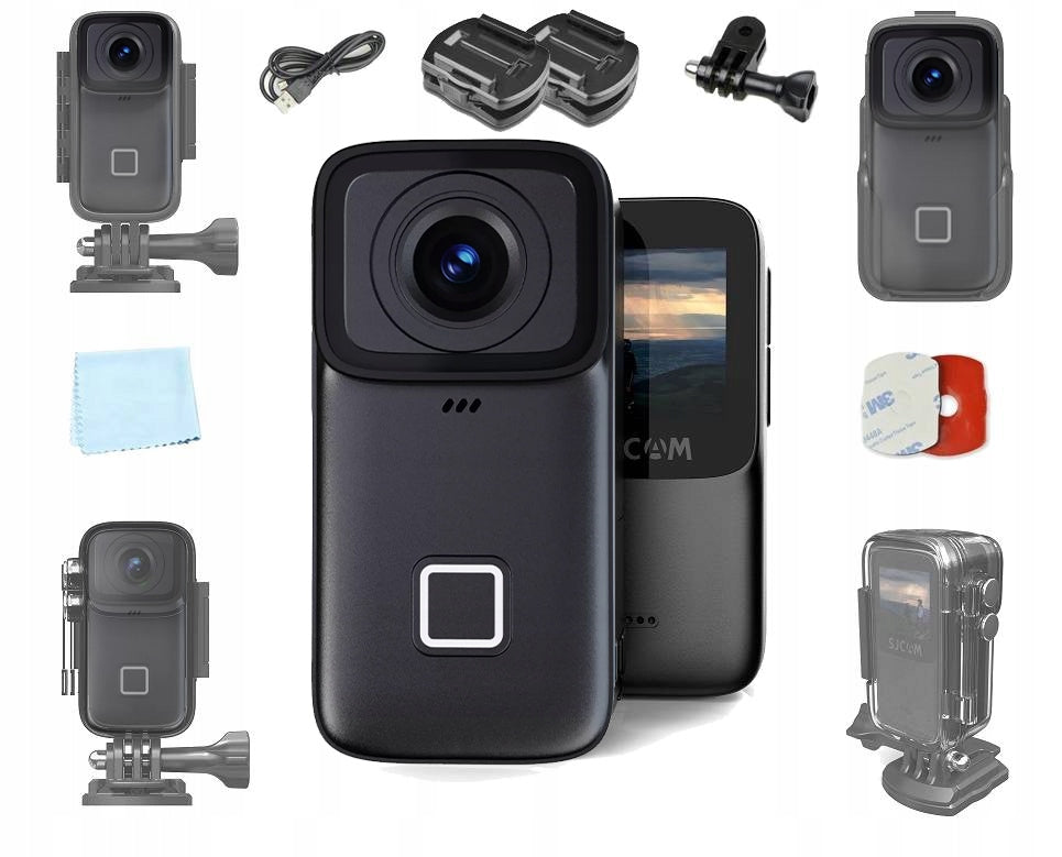 mini SPORTS CAMERA SJCAM C200 PRO 4K WIFI IP68 BIKE LIVE vlog for holidays