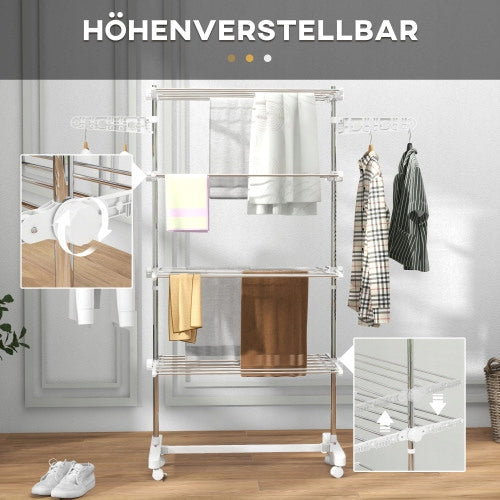 mobile, 142 x 55 x 172 cm, foldable (4 levels) Kind Balcony