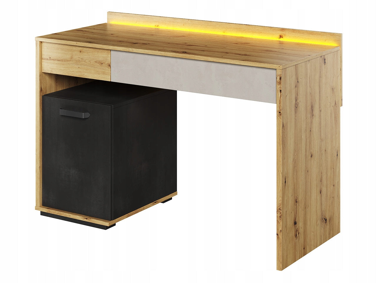 modern desk with Qubic drawers