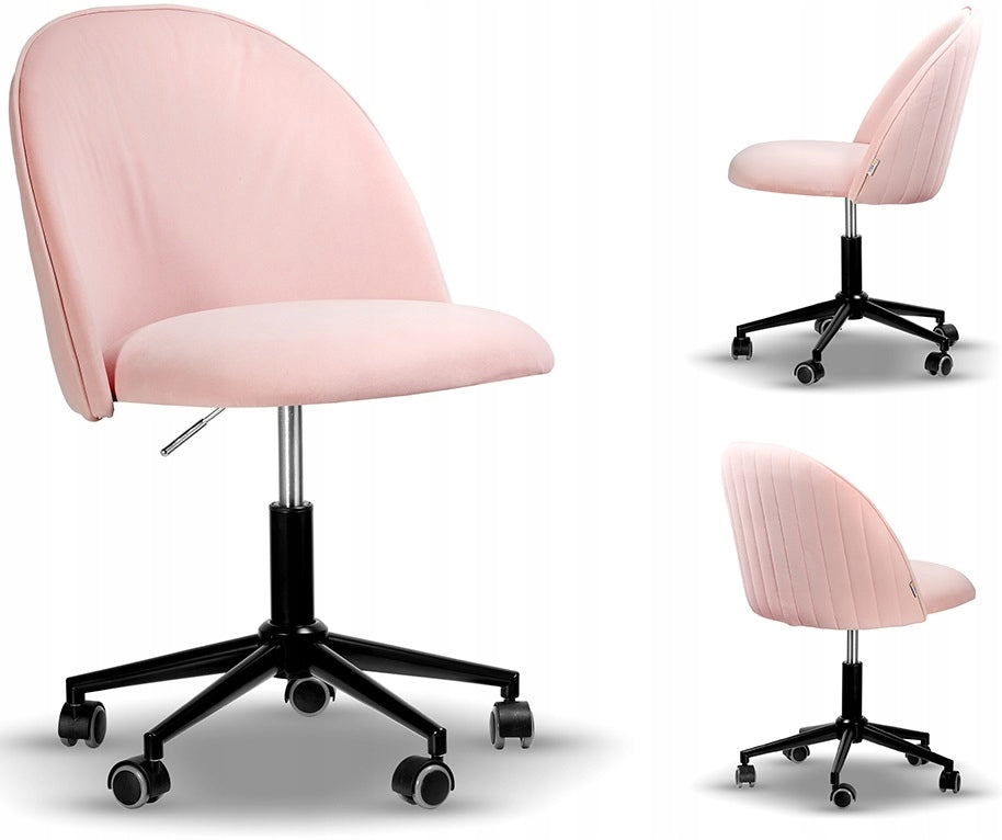 modern swivel chair SOUL PINK VELVET