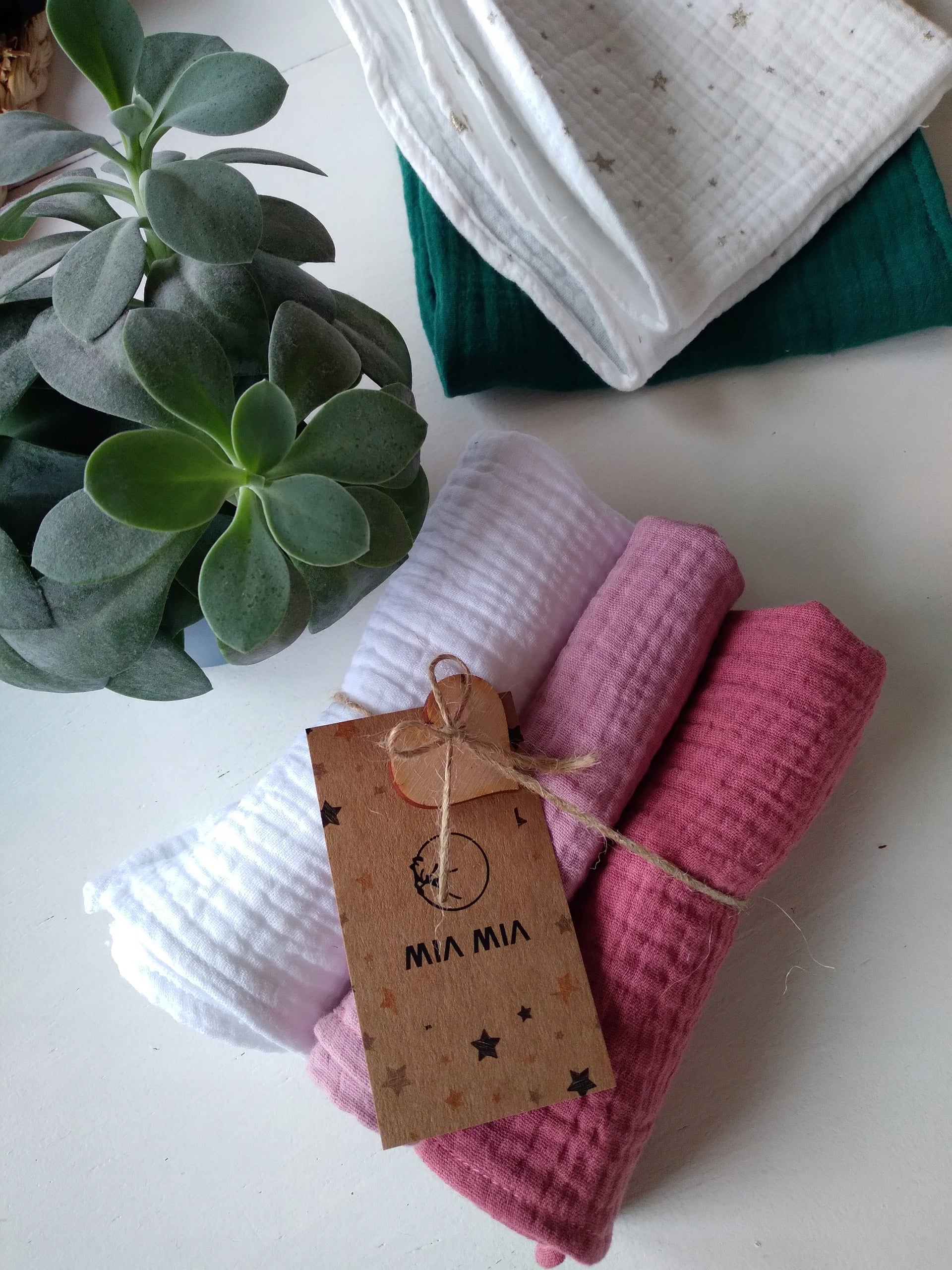 muslin diaper, GOTS organic 30 x 30 cm/ 1 piece/ colour selection Manufacturer code 5905287743303