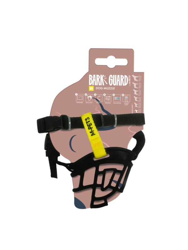 muzzle - BARK GUARD - black/yellow - XS