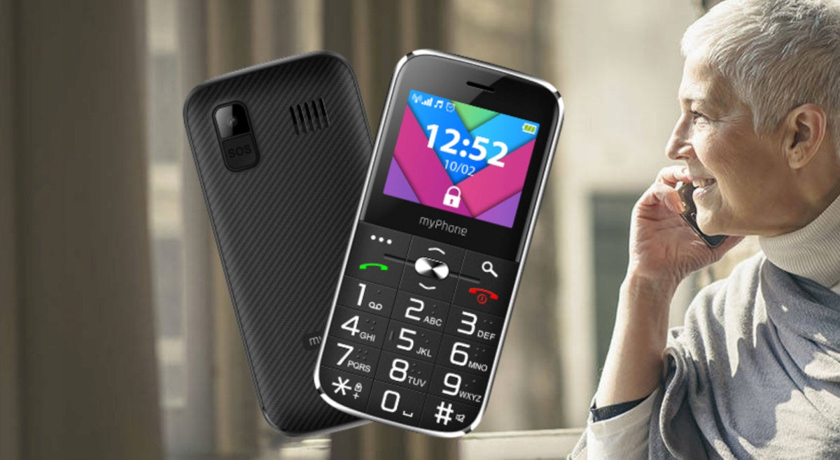 myPhone Halo C phone for Senior, LARGE KEYS