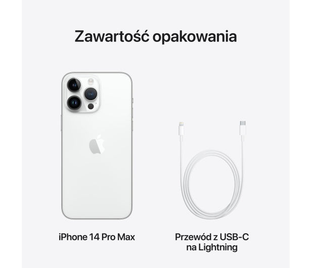 new Apple iPhone 14 Pro Max 6/256GB 5G NFC Qi IP68 Silver | SEALED Charger included no