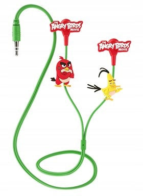 new ORIGINAL ANGRY BIRDS HEADPHONES GREEN