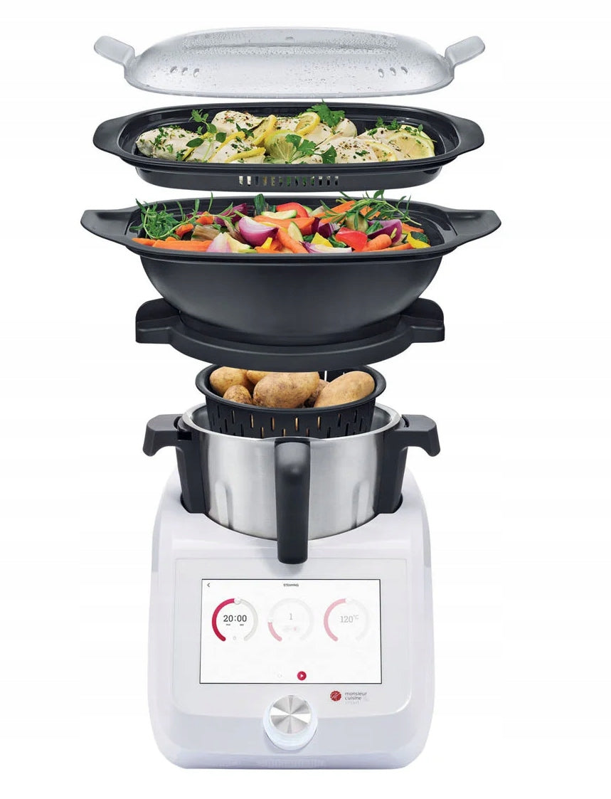 newest Food Processor Lidlomix 2025 Monsieur Cuisine Smart 8 inches white Packaging status original