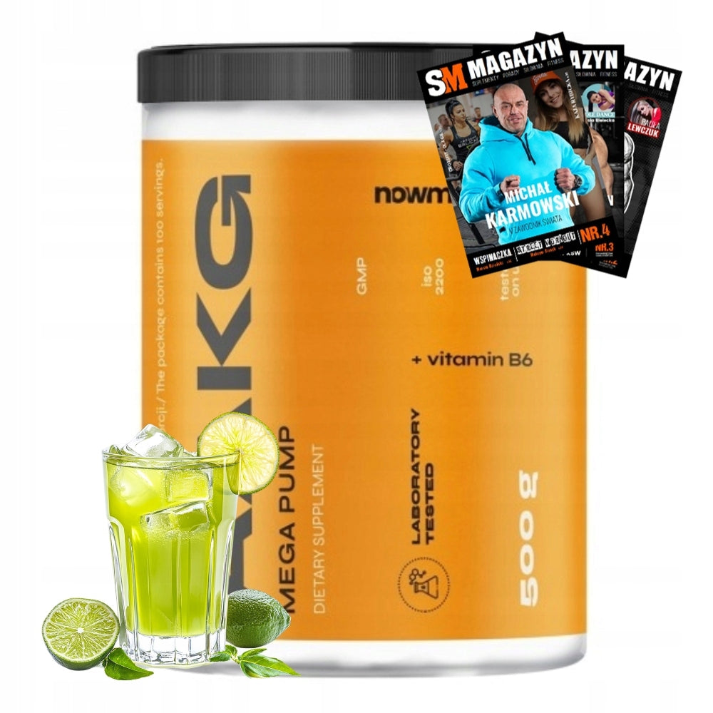 nowmax AAKG 500 g ARGININE PRE-WORKOUT STRENGTH L-ARGININE PUMP STRENGTH