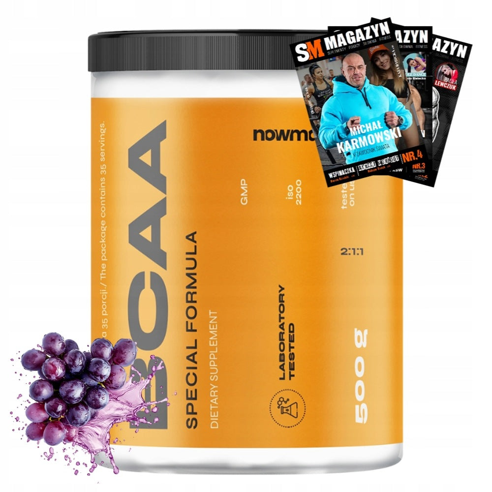 nowmax BCAA 2:1:1 500 g POWERFUL AMINO ACIDS AMINO MUSCLE REGENERATOR!