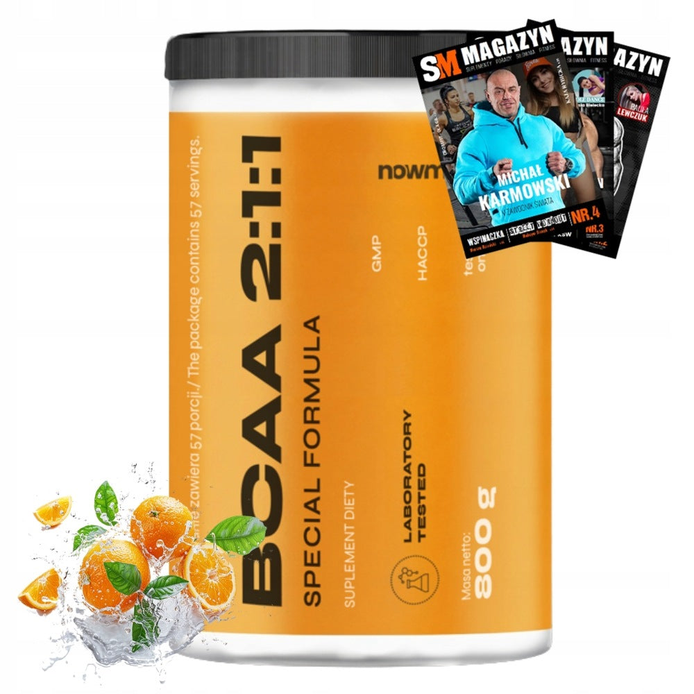 nowmax BCAA 2:1:1 800 g AMINO ACIDS LEUCINE VALINE MUSCLE GROWTH REGENERATION