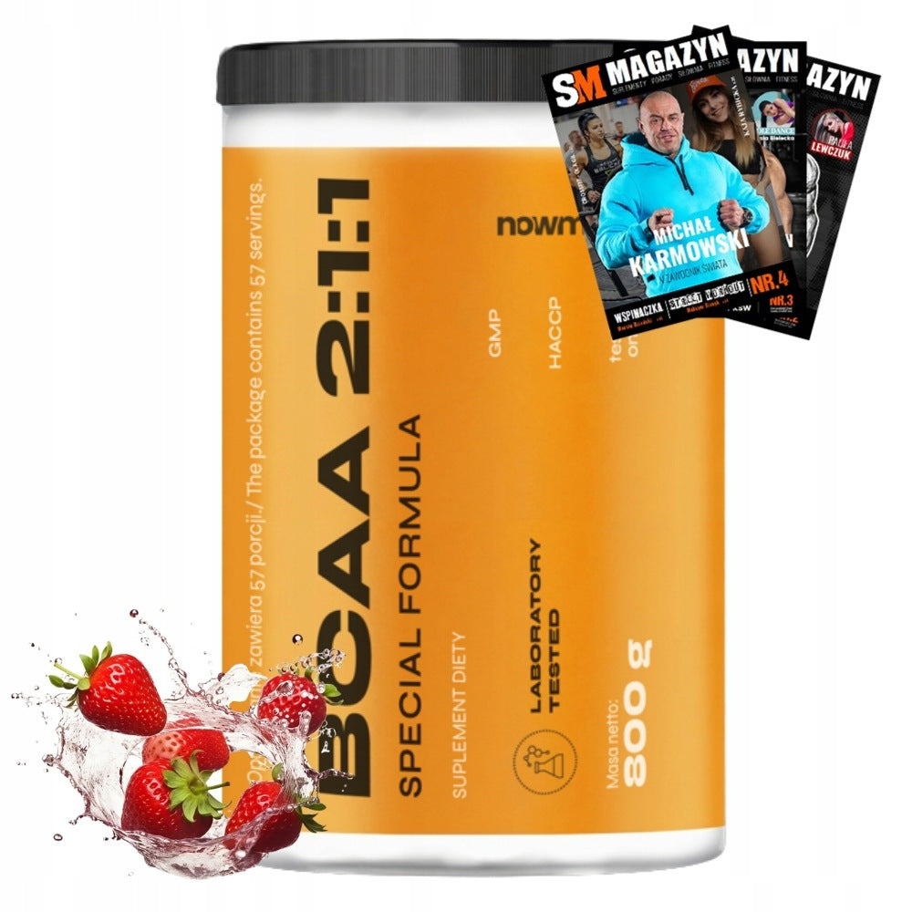 nowmax BCAA 2:1:1 800 g AMINO ACIDS REGENERATION STRENGTH PUMP