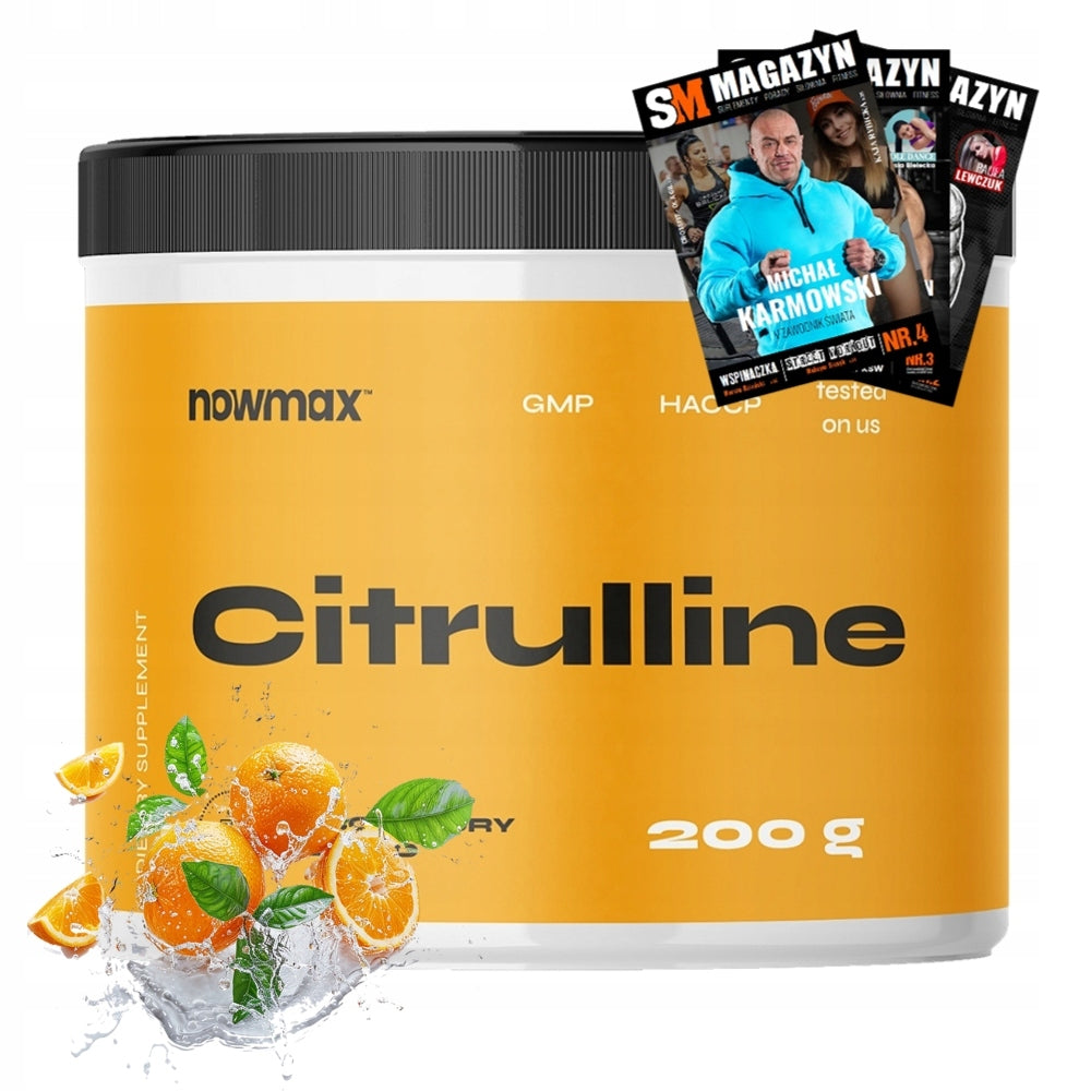 nowmax CITRULLINE MALATE 200 g CITRULLINE MALATE REGENERATION STRENGTH