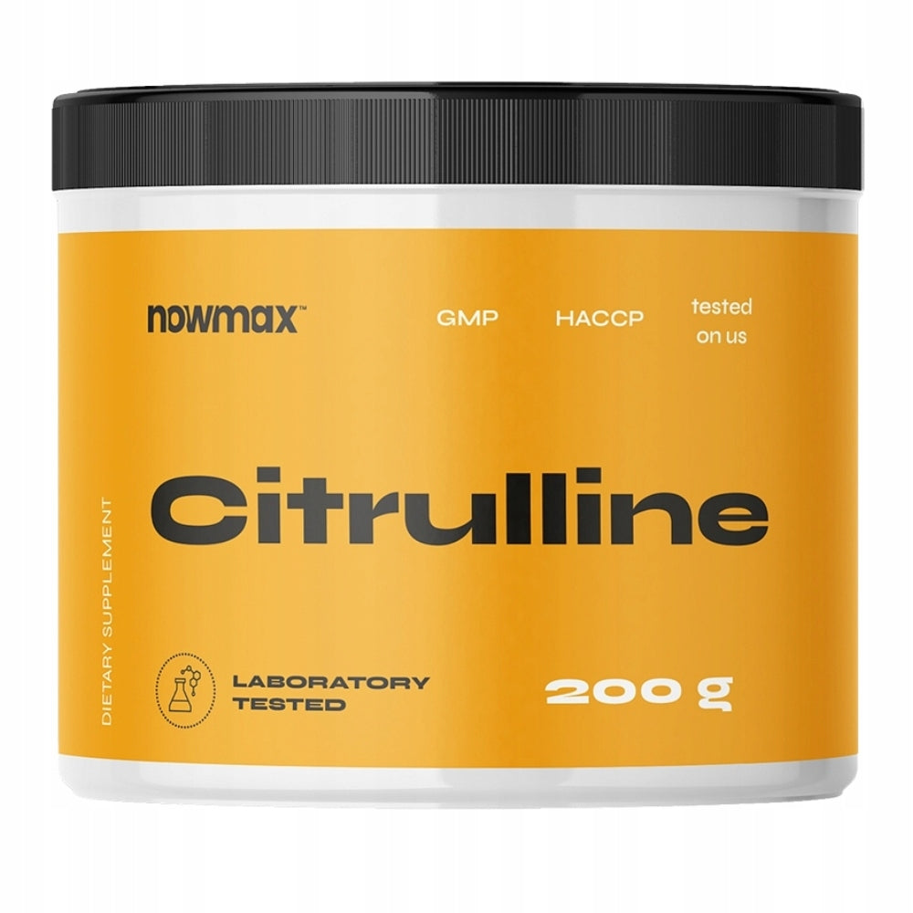 nowmax CITRULLINE MALATE 200 g MALATE MUSCLE RECOVERY Packaging status original