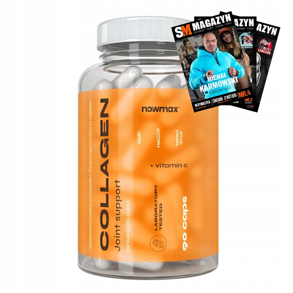 nowmax COLLAGEN FOR JOINTS SKIN HAIR 90caps 1200mg HYALURONIC ACID
