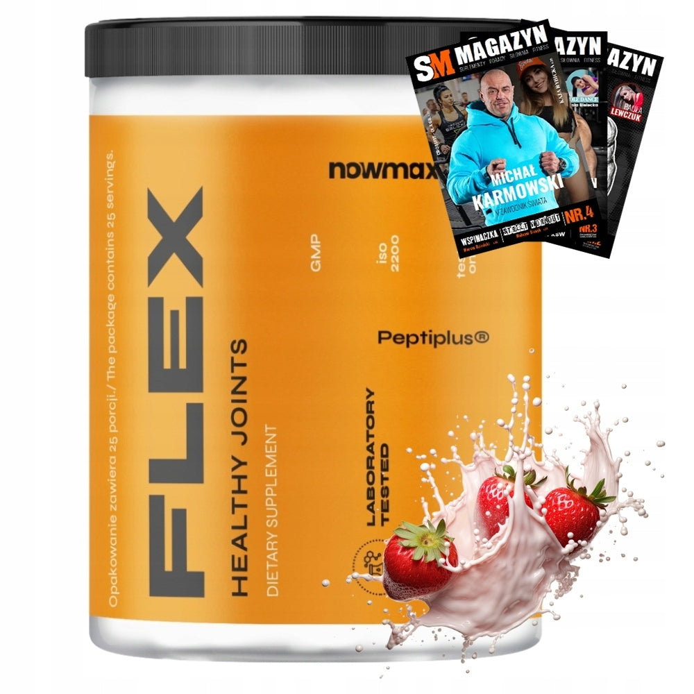 nowmax FLEX 400g COLLAGEN MSM GLUCOSAMINE FOR JOINTS HAIR SKIN NAILS