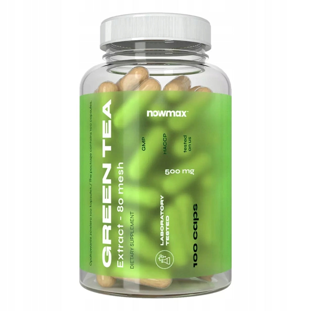 nowmax GREEN TEA EXTRACT BURNER 100 Kap Expiration date at least six months from the date of purchase