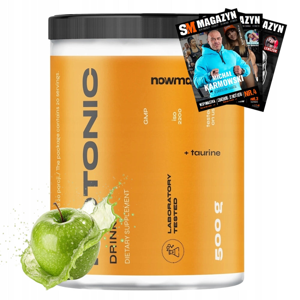 nowmax ISOTONIC DRINK 500 g ISOTONIC POWDER ENERGY STRENGTH EFFICIENCY STRENGTH