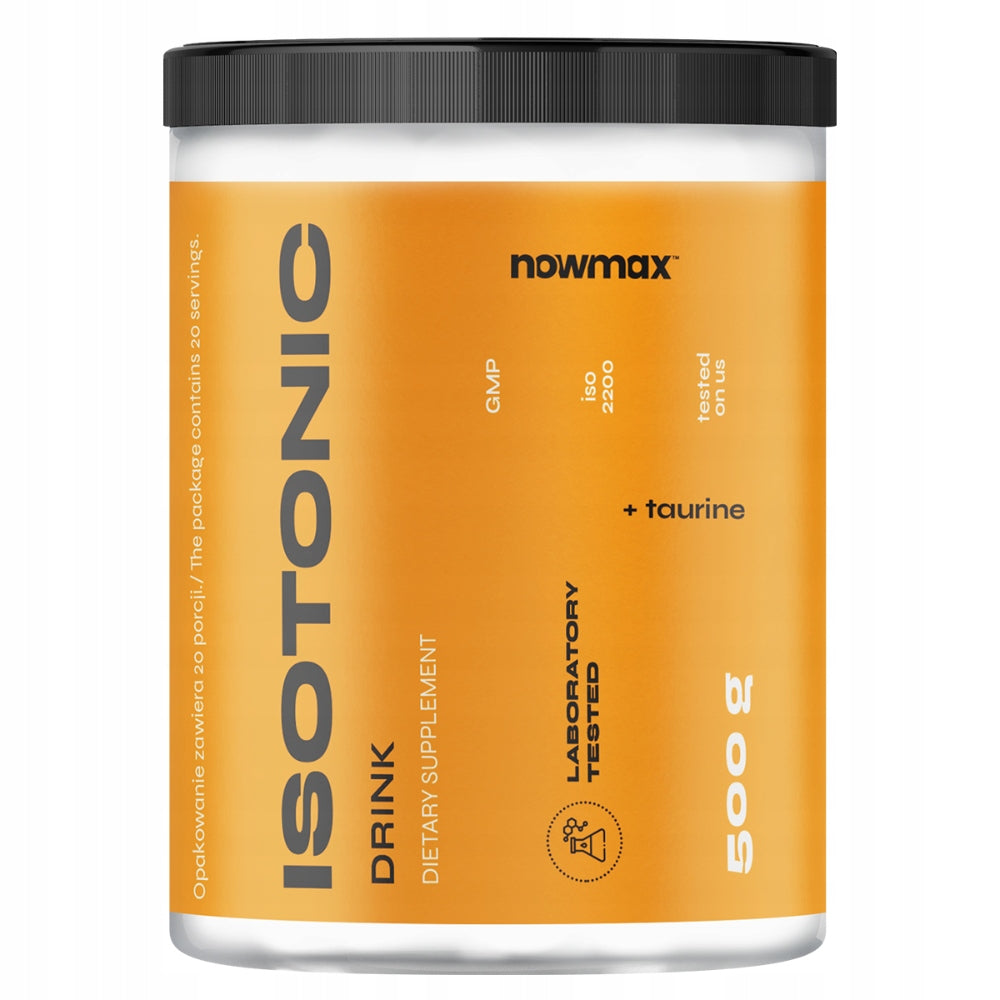 nowmax ISOTONIC IZOTONIK CONCENTRATE POWDER ELECTROLYTE HYDRATION 500g Expiration date at least six months from the date of purchase