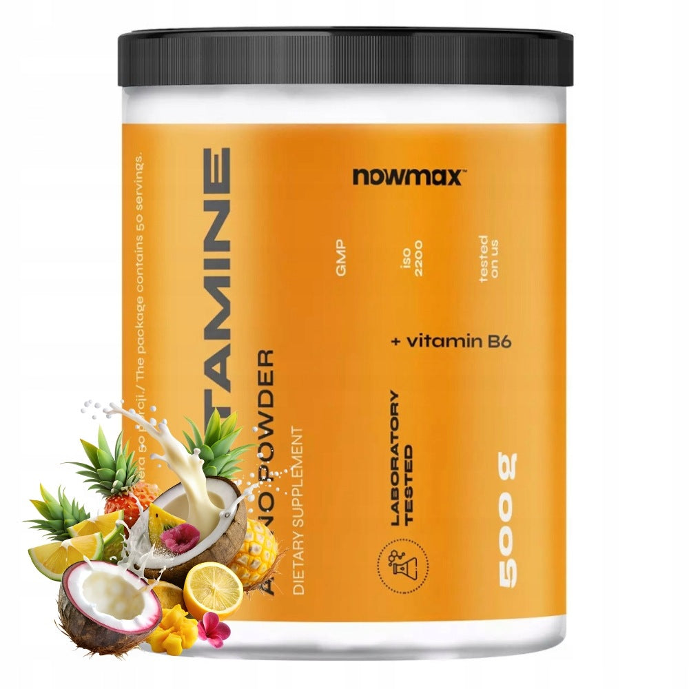 nowmax L-GLUTAMINE 500 g STRENGTH TRAINING FATIGUE NERVOUS SYSTEM