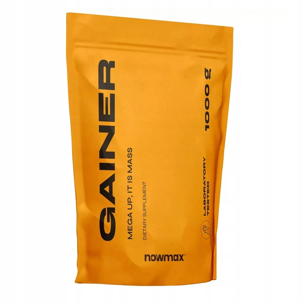 nowmax MEGA UP GAINER 1000g PER MASS VITAMIN MIX GROWTH MUSCLE STRENGTH Packaging status original