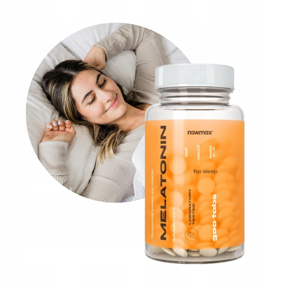 nowmax MELATONIN 1MG HEALTHY SLEEP REGENERATION MELATONIN RELAXATION 300 TAB Packaging status original