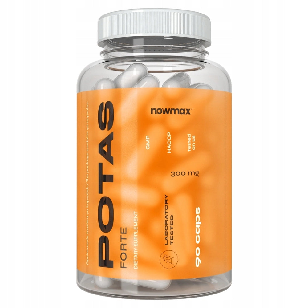 nowmax POTASSIUM 300 mg 90caps SUPPORT CONTRACTION ELECTROLYTES Expiration date at least six months from the date of purchase