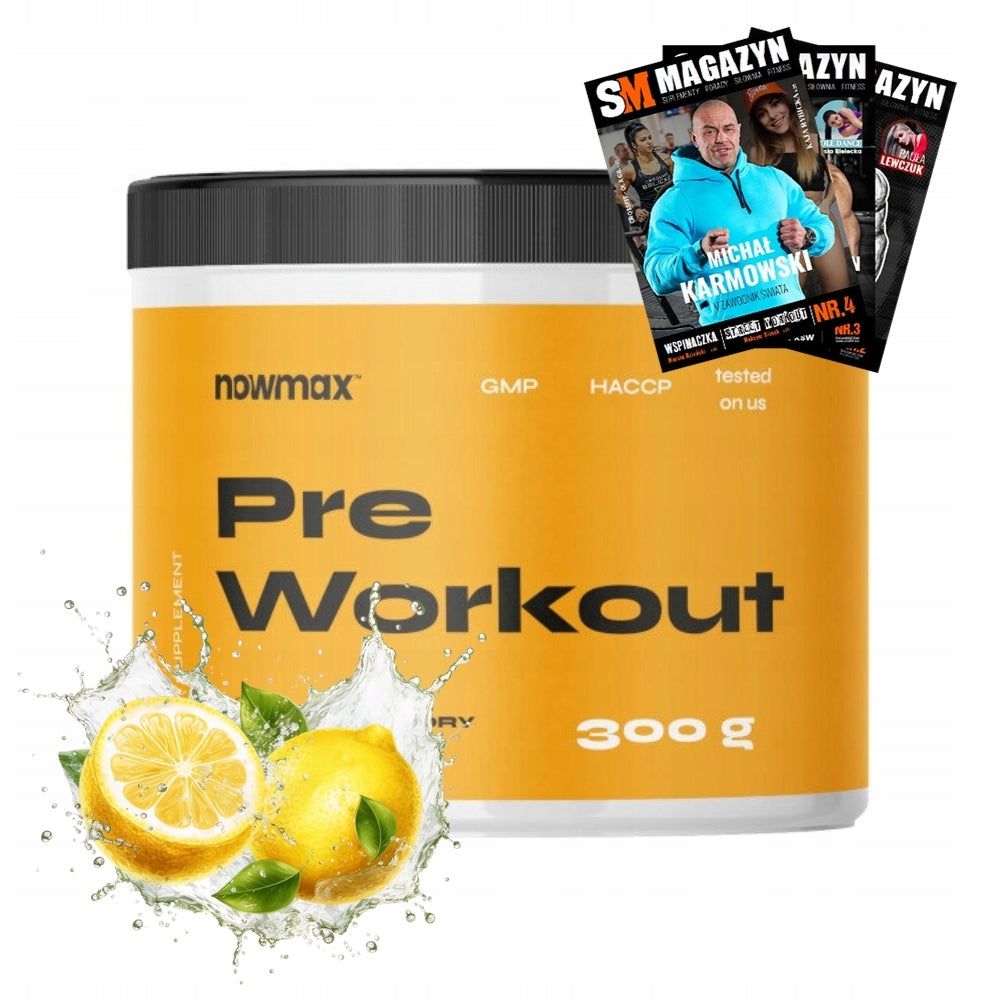 nowmax PRE WORKOUT CONDITIONER PRE-WORKOUT STRENGTH GYM TRAINING 300 g