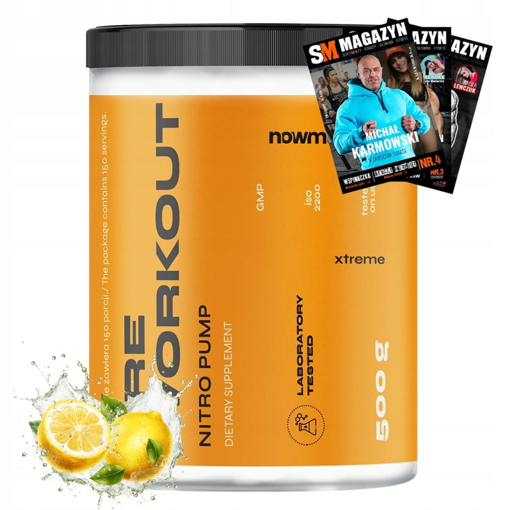 nowmax PRE WORKOUT EXTREME PUMP 500 g STRENGTH PRE-WORKOUT ENERGY