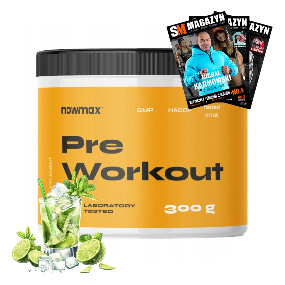 nowmax PRE WORKOUT PRE-WORKOUT CONDITIONER FOR ENERGY STRENGTH 300 g