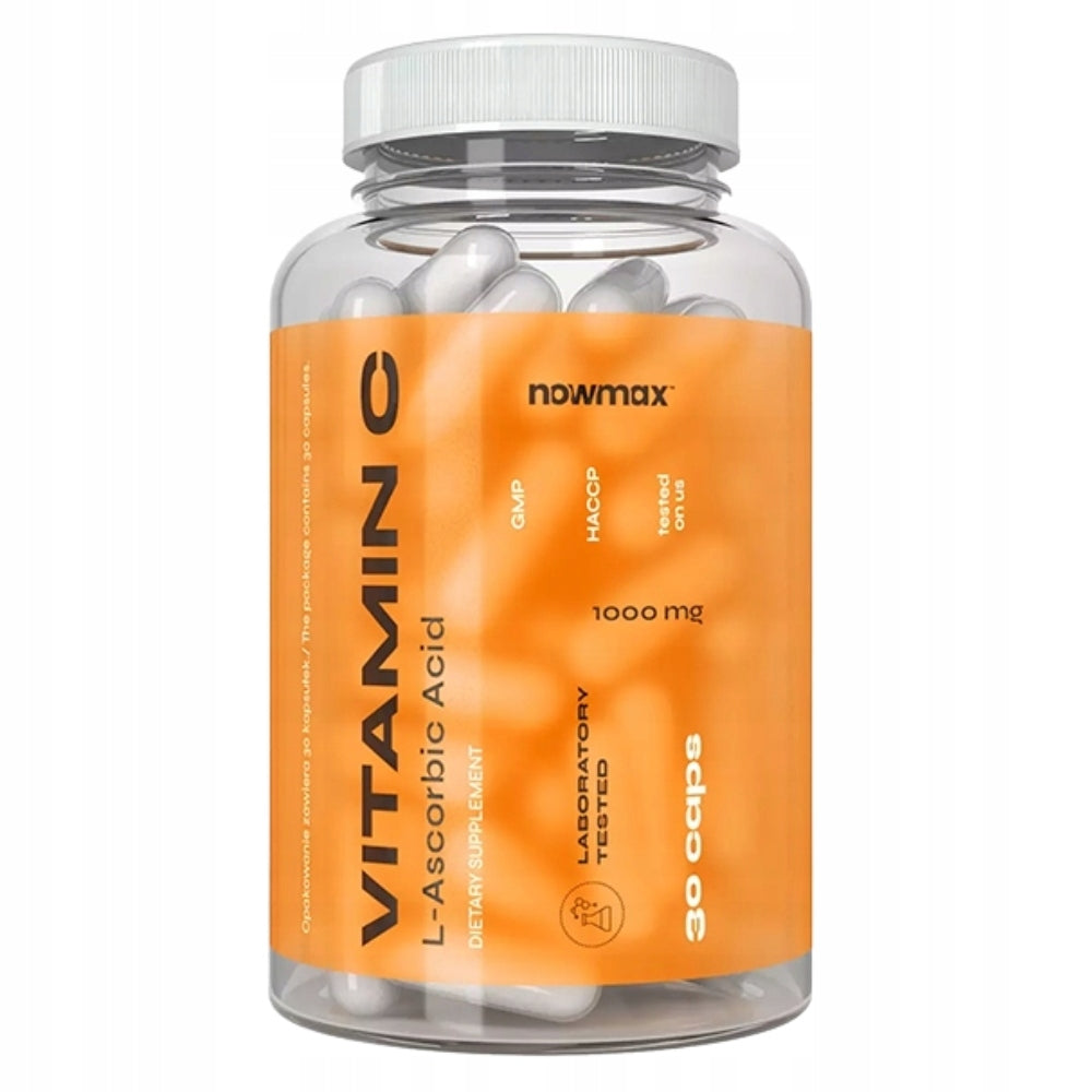nowmax VITAMIN C 1000 MG – DIETARY SUPPLEMENT, 30 CAPSULES IMMUNE SYSTEM Manufacturer code 634438852025
