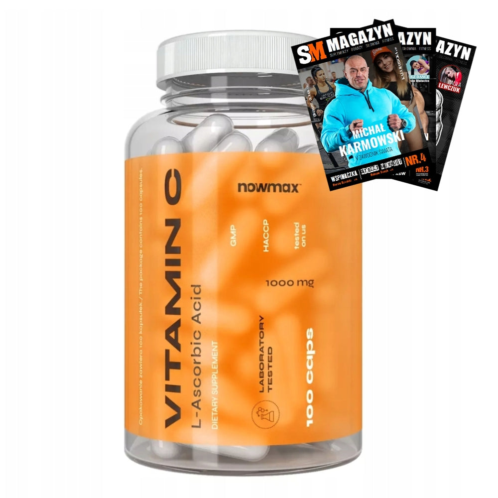 nowmax VITAMIN C 1000 mg 100 kaps VITAMIN C L-ASCORBIC ACID VIT C VITAMIN C