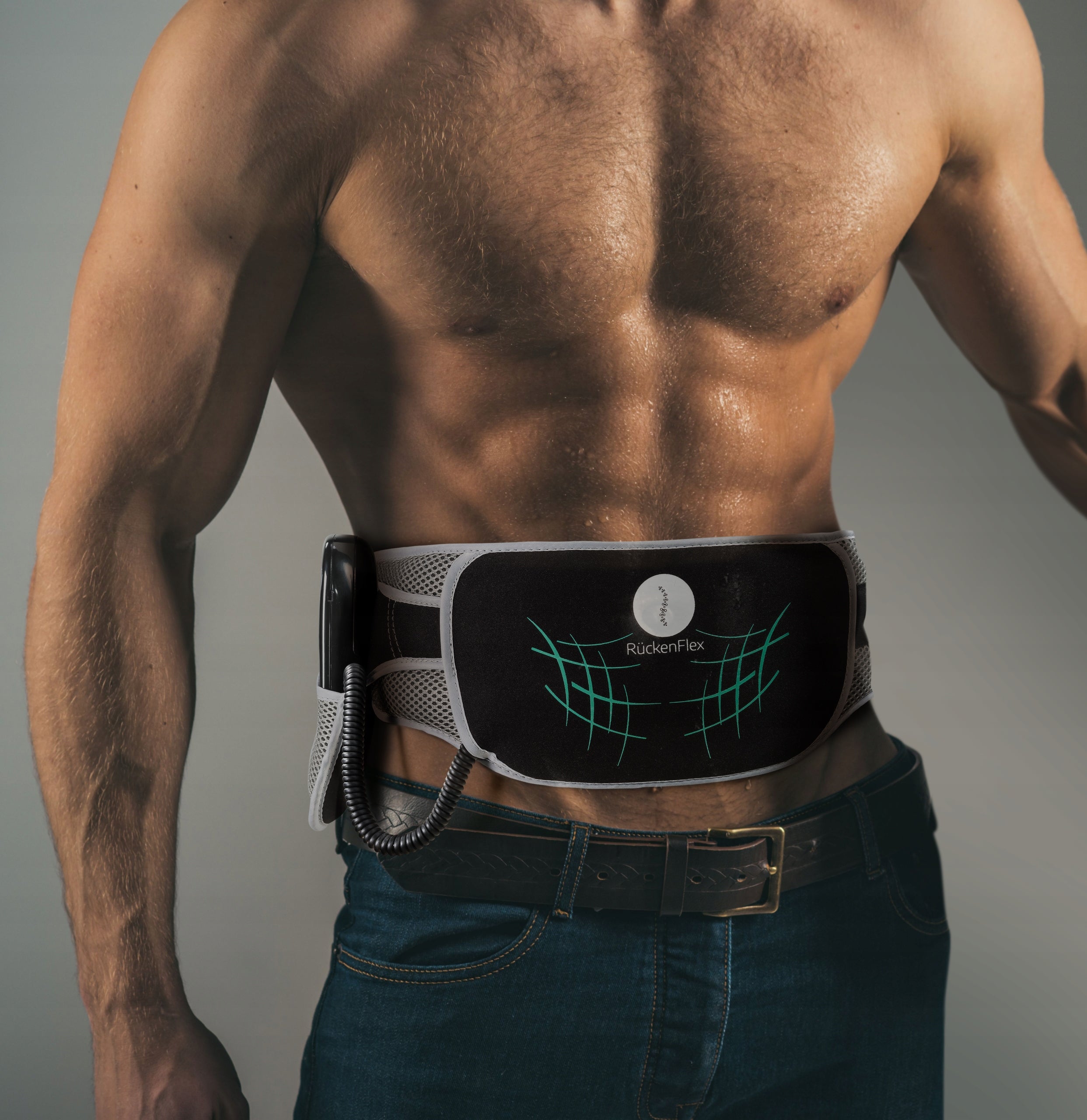 original EMS belt by RÜCKENFLEX Abdominal muscles slimming massager Body parts stomach