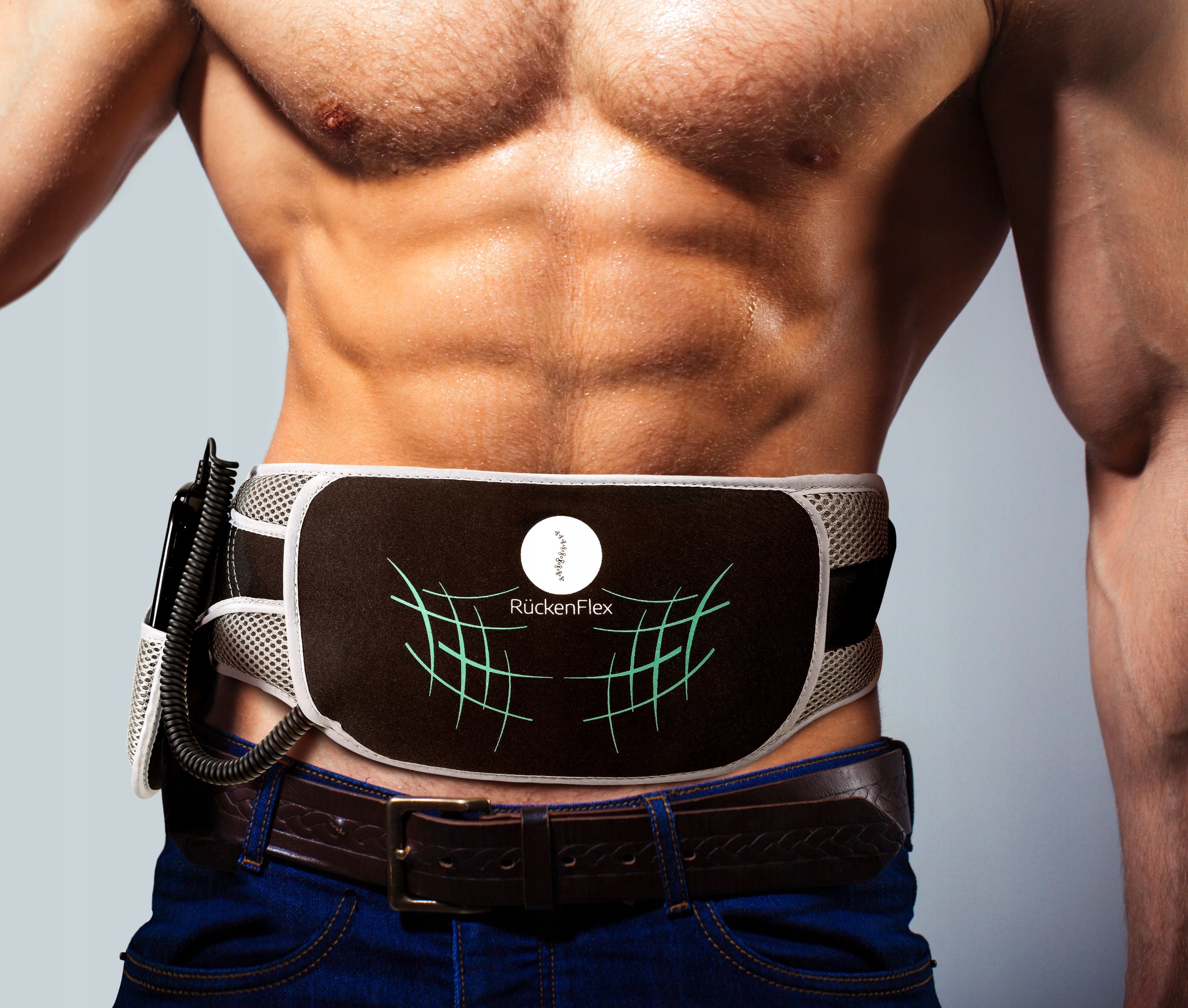 original EMS belt by RÜCKENFLEX Abdominal muscles slimming massager Size universal