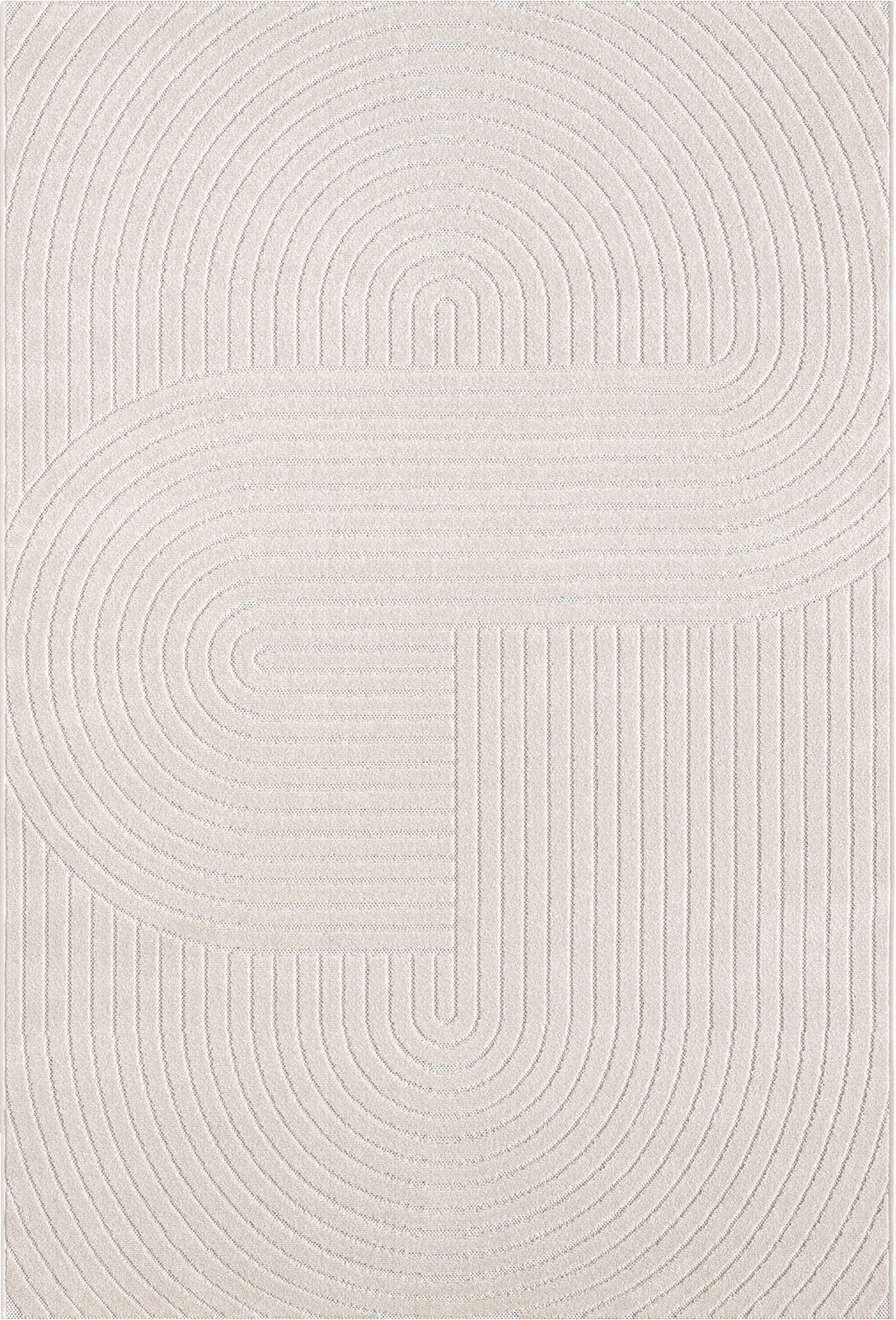 outdoor carpet boho 3D balcony terrace Santo the carpet cream 200x280 Packaging status original