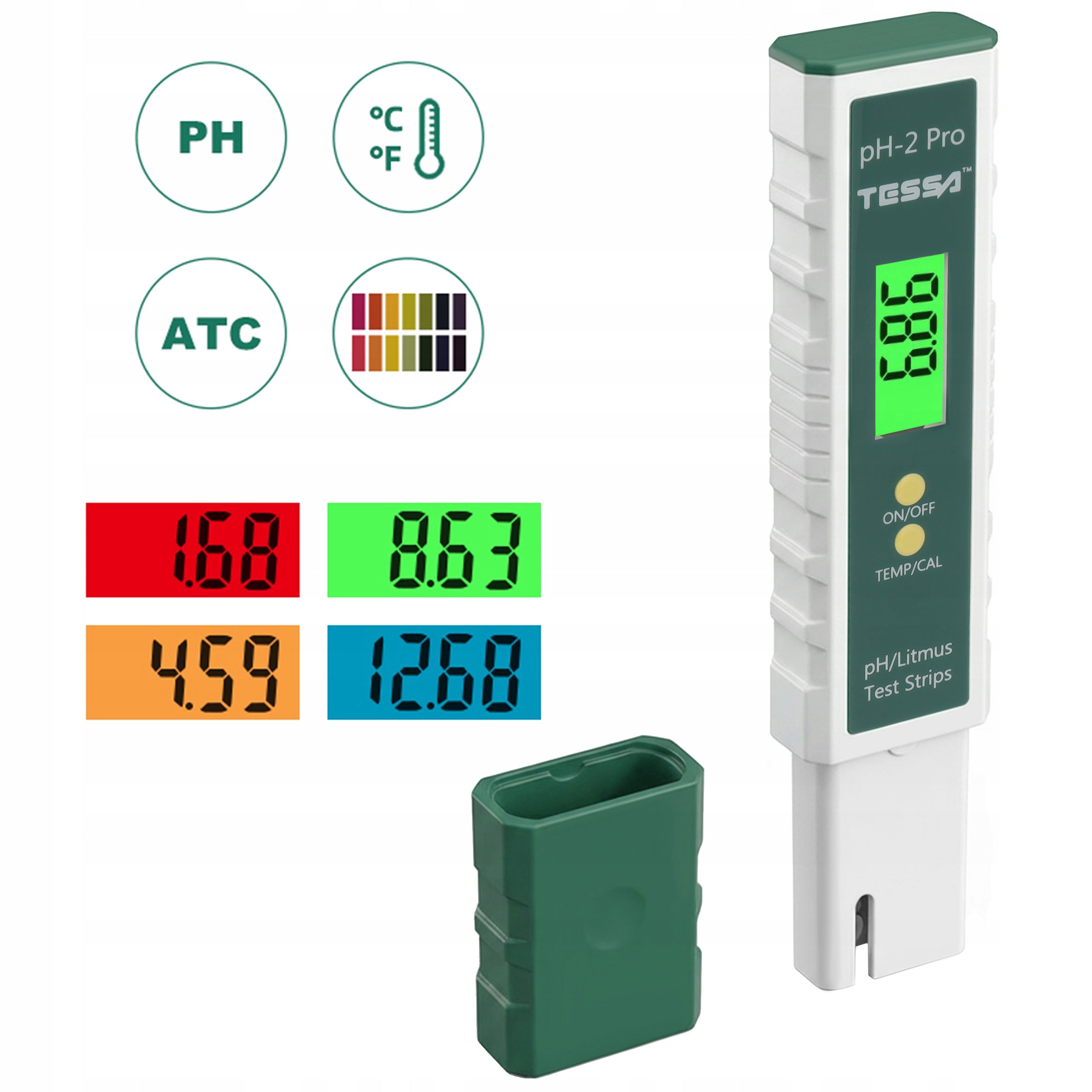 pH Meter Water Tester Aquarium Acid Meter Liquid Pool Temperature Packaging status original