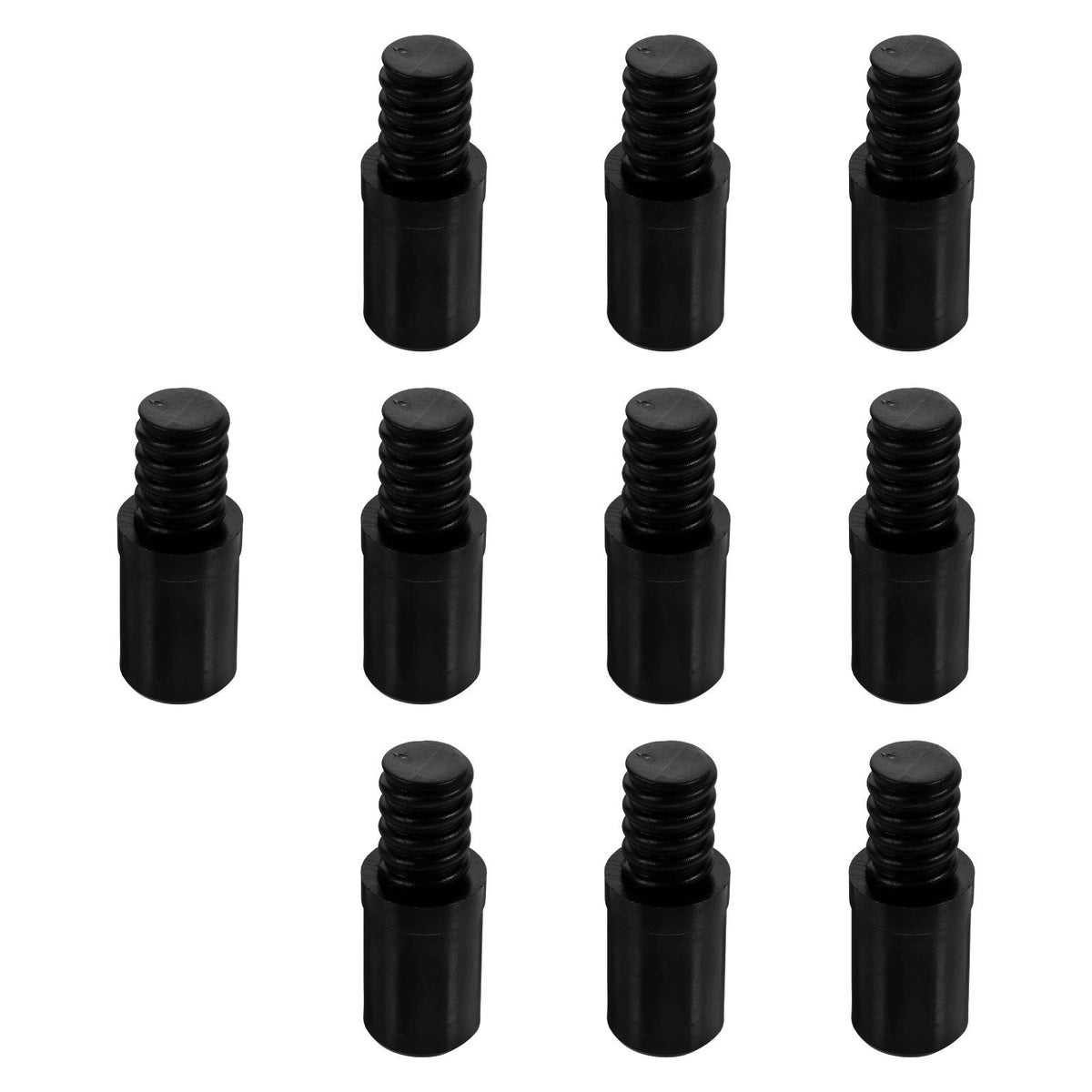 pack Push Broom Handle Threaded Tip for Household Duster Attachment 2 Pcs