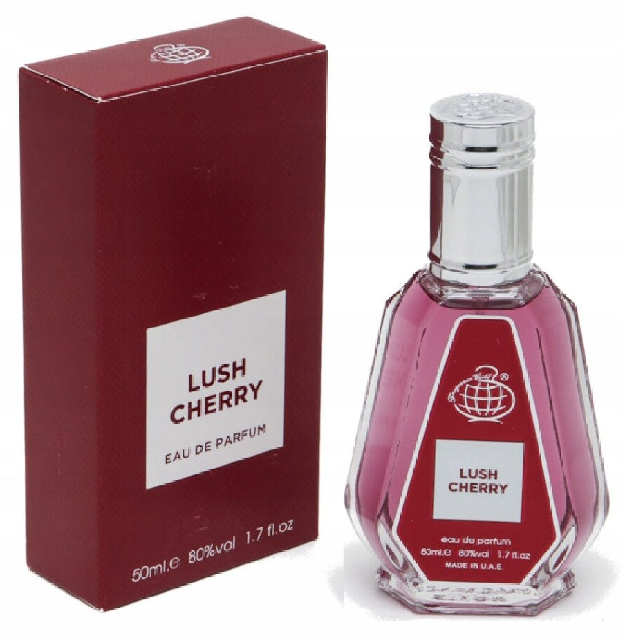 perfume Arabic Lush Cherry 50 ml Fragrance World EDP Cherry Valentine's Day Packaging status original