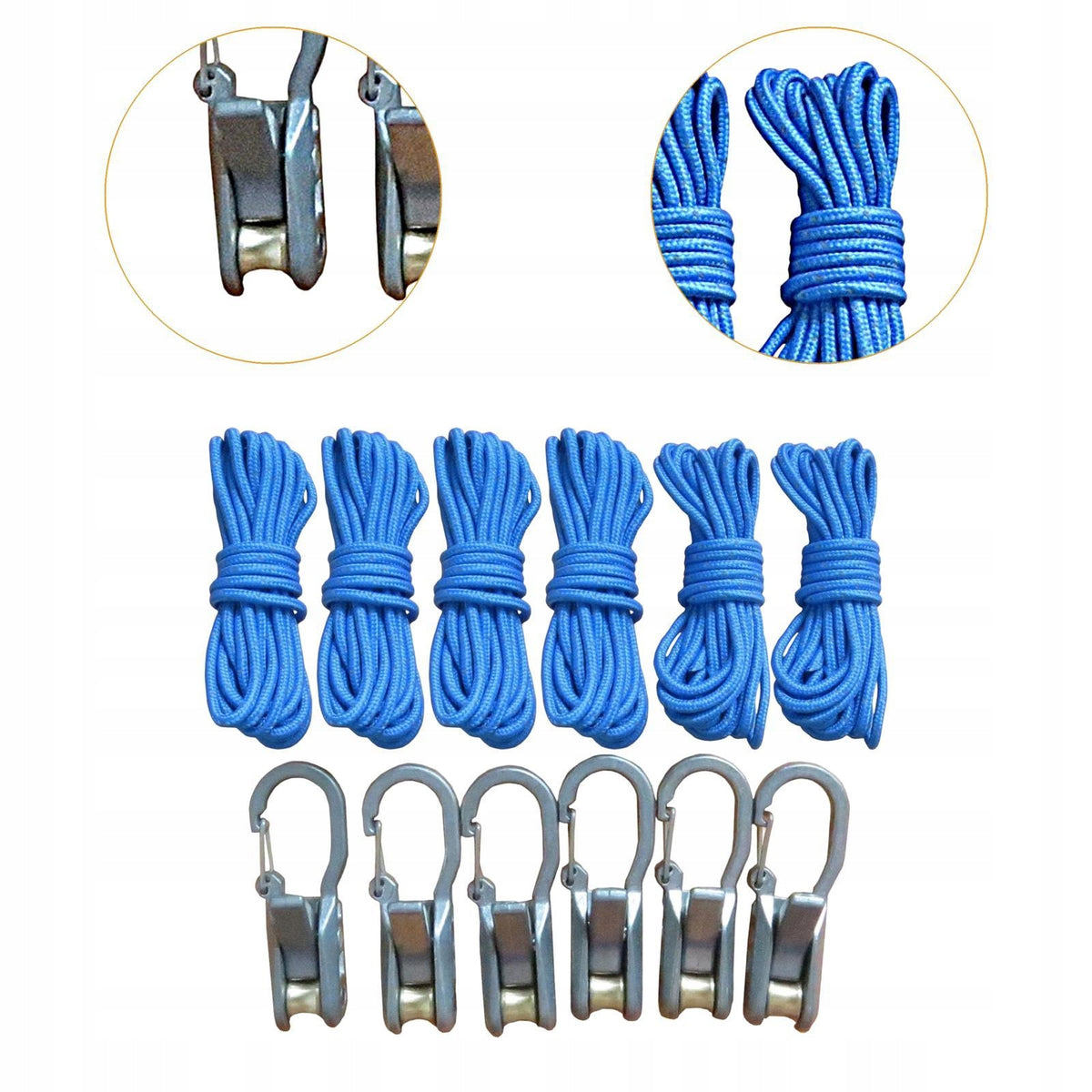 piece Rope Tensioning Set with Roller Tensioner for Paracord, Versatile Packaging status original