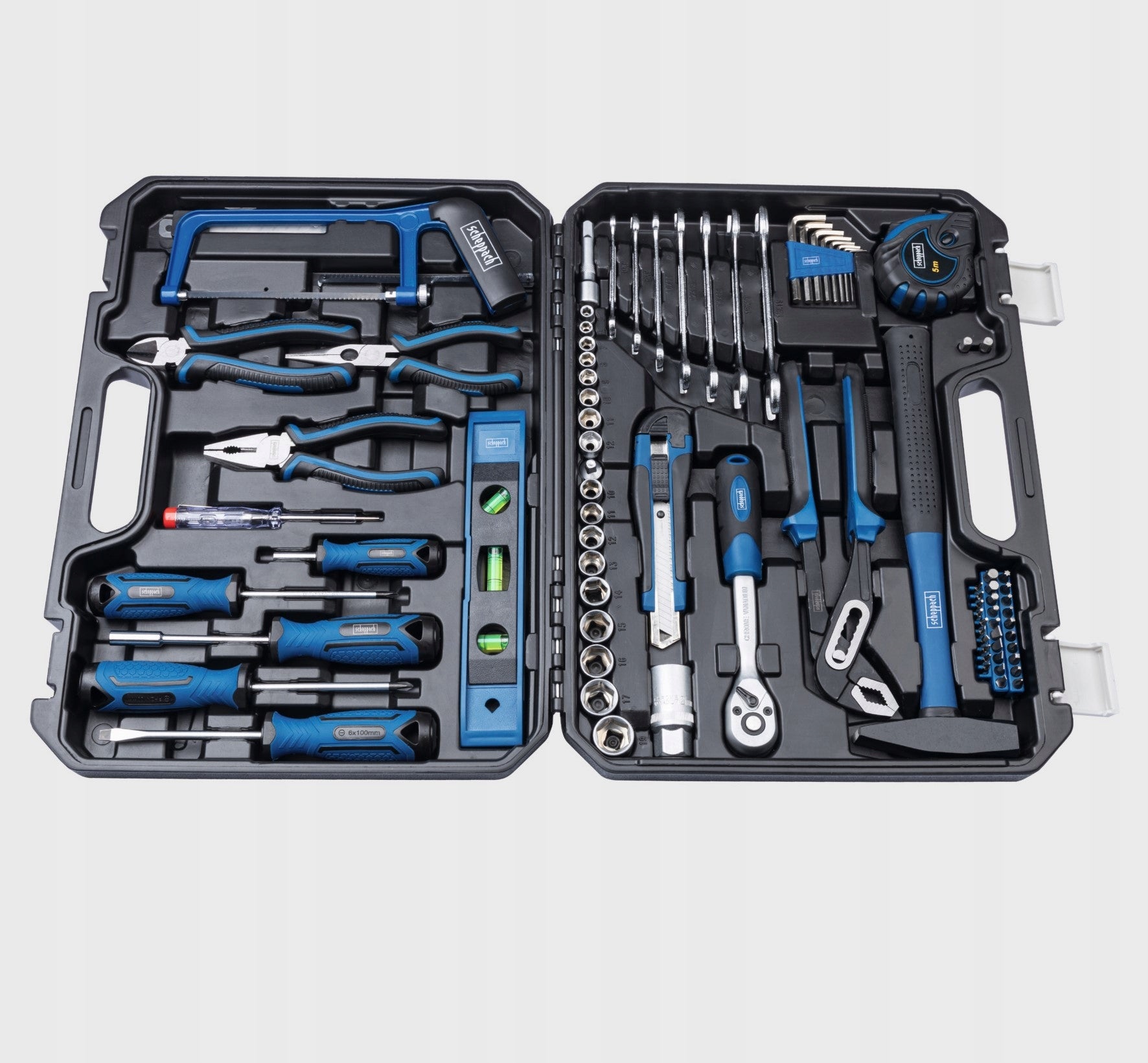 plastic case with tools, 97 elements Scheppach WZK 120 Brand Scheppach