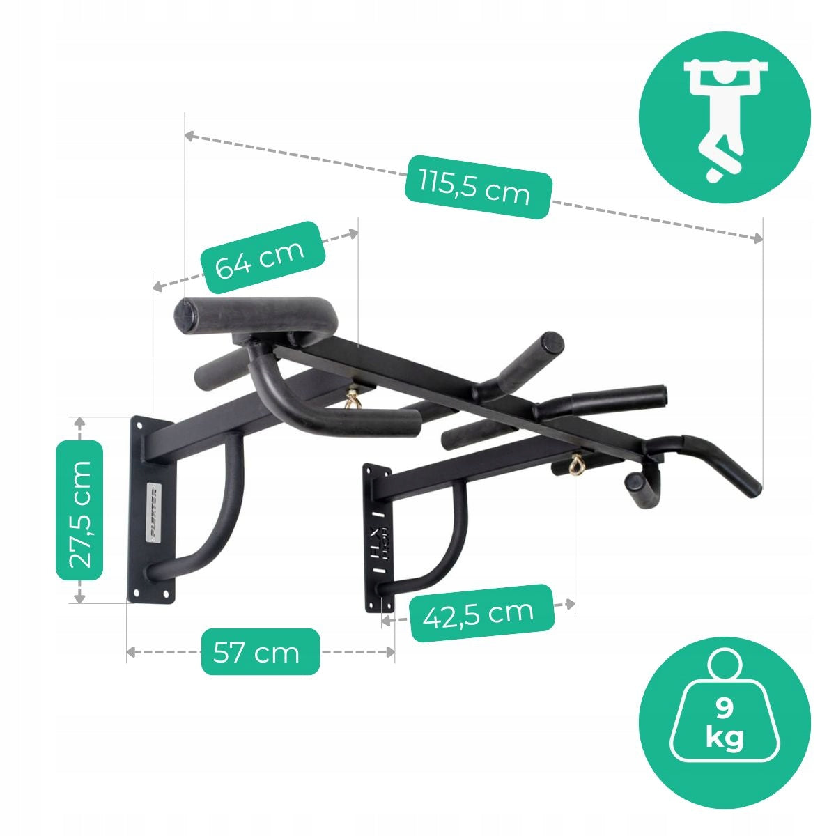 pull-up bar Arnold black Brand Małpiszon