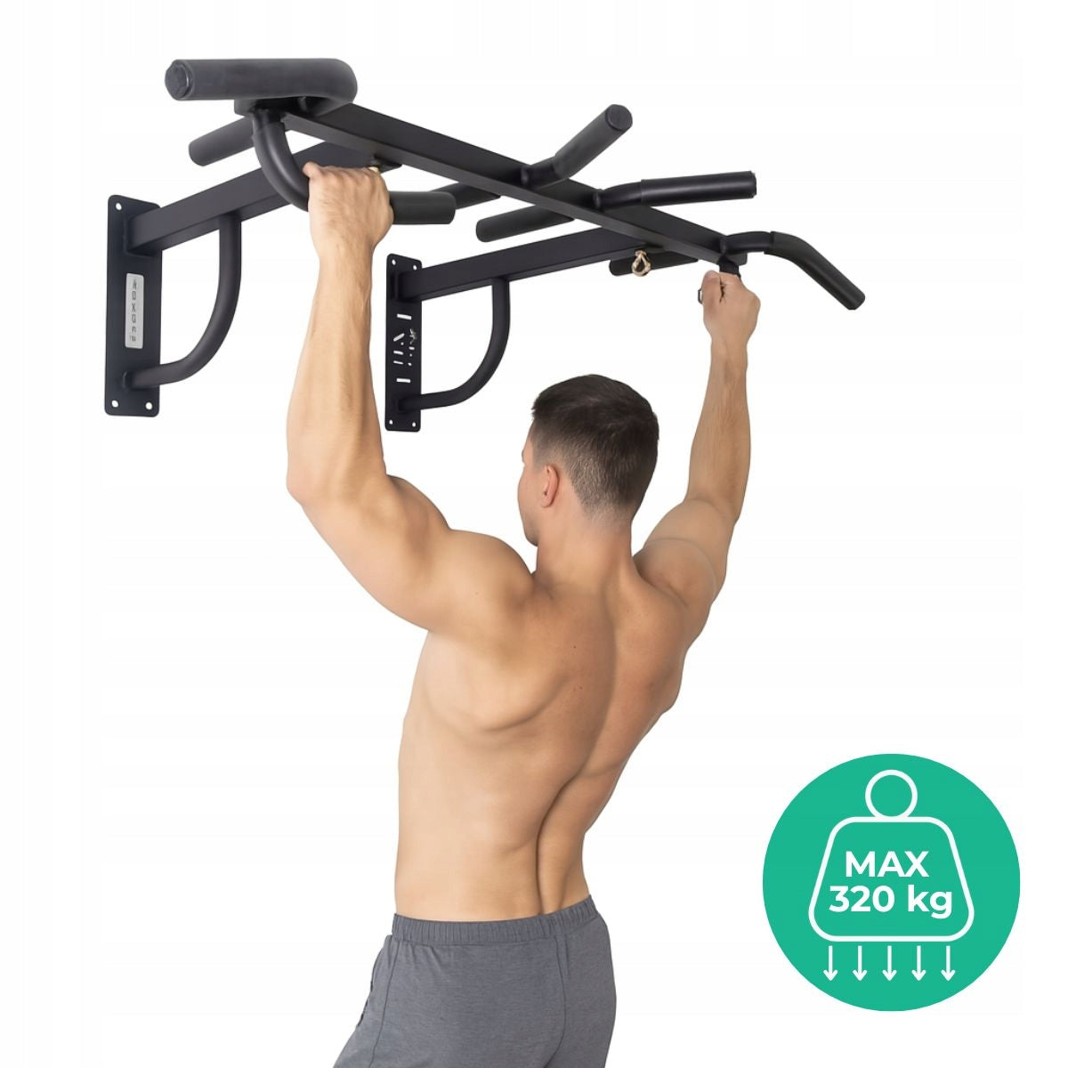 pull-up bar Arnold black Rod length 116–116 cm