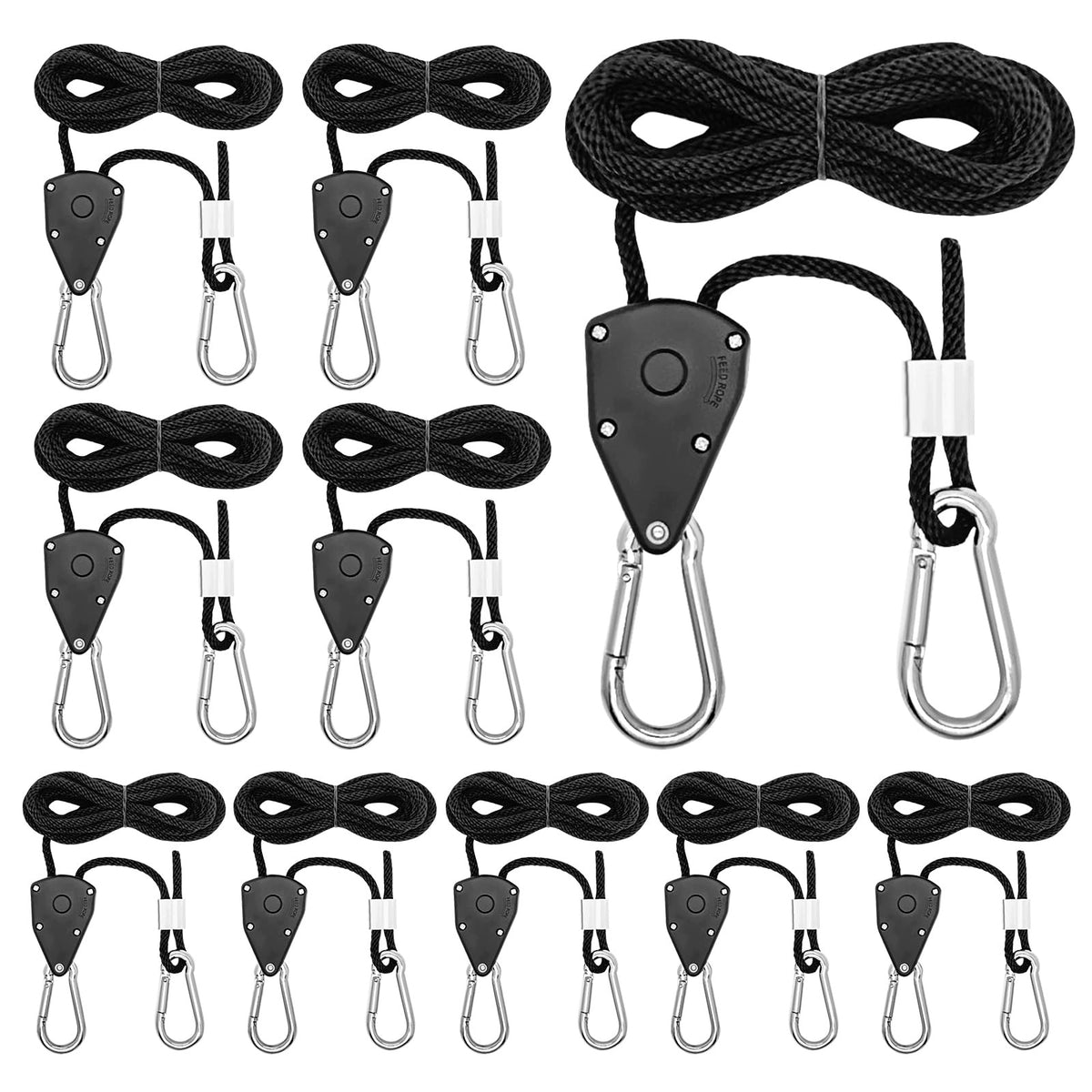 qianduoduo Duty Heavy Rope Rattle with Hook 10 Pcs